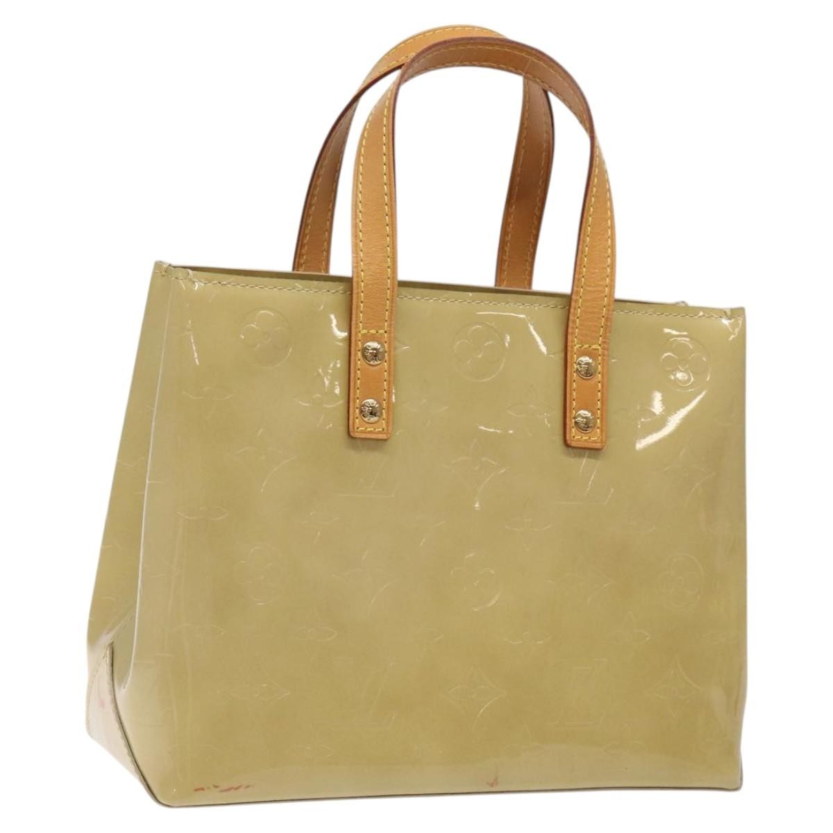 Louis Vuitton Reade Handbag Monogram Vernis Beige Patent_Leather Bag (Pre-Owned)