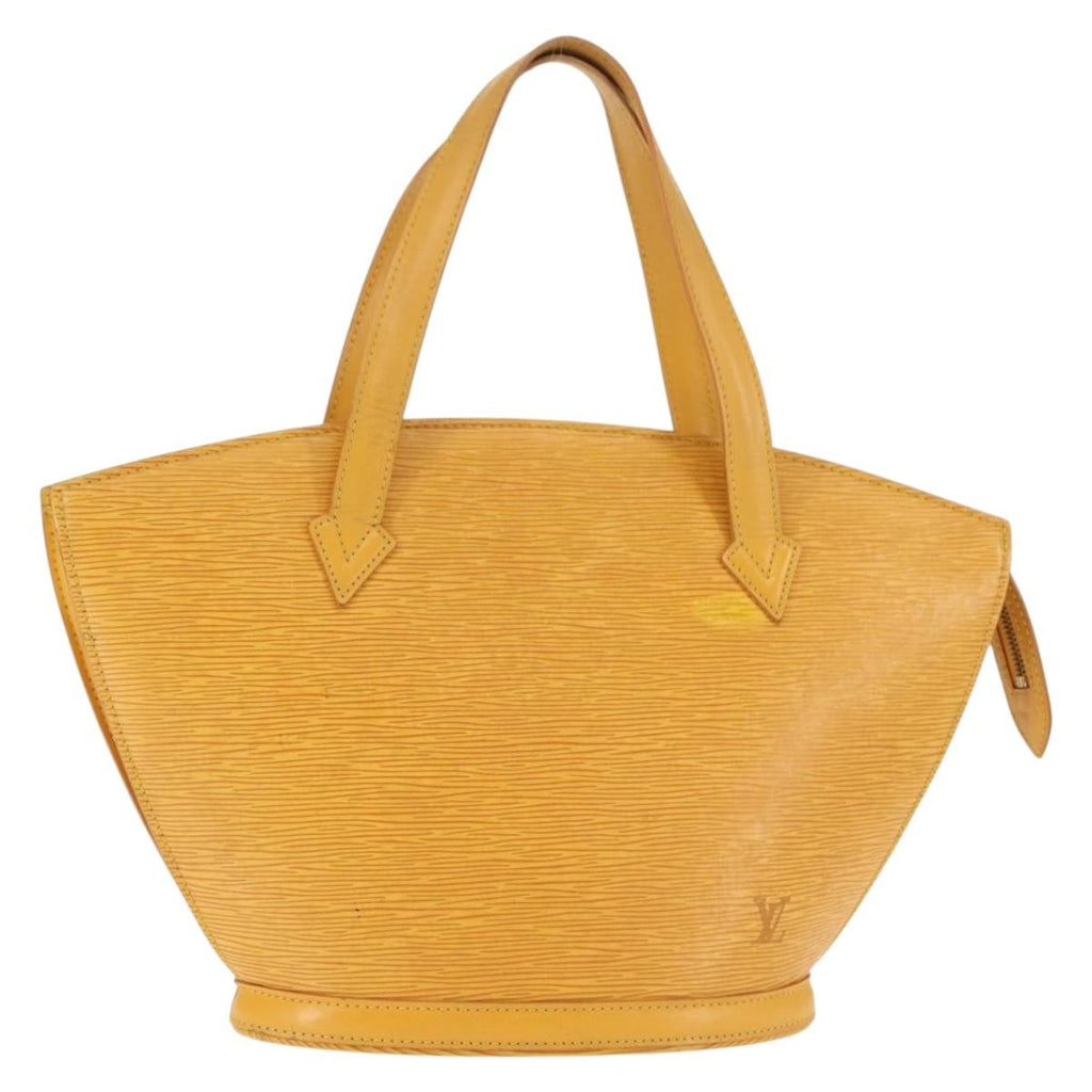 Louis Vuitton Saint Jacques Handbag Epi Leather Yellow Leather Handbag (Pre-Owned)