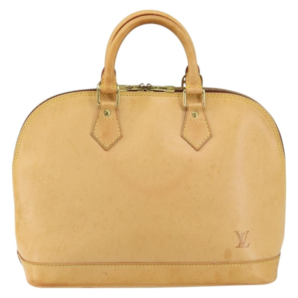 Louis Vuitton Alma Handbag Nomade Leather Beige Leather Handbag (Pre-Owned)