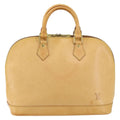 Louis Vuitton Alma Handbag Nomade Leather Beige Leather Handbag (Pre-Owned)