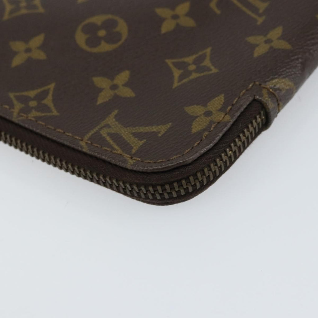 Louis Vuitton Poche Documents Monogram Canvas Brown Canvas Clutche & Pouche Bag (Pre-Owned)
