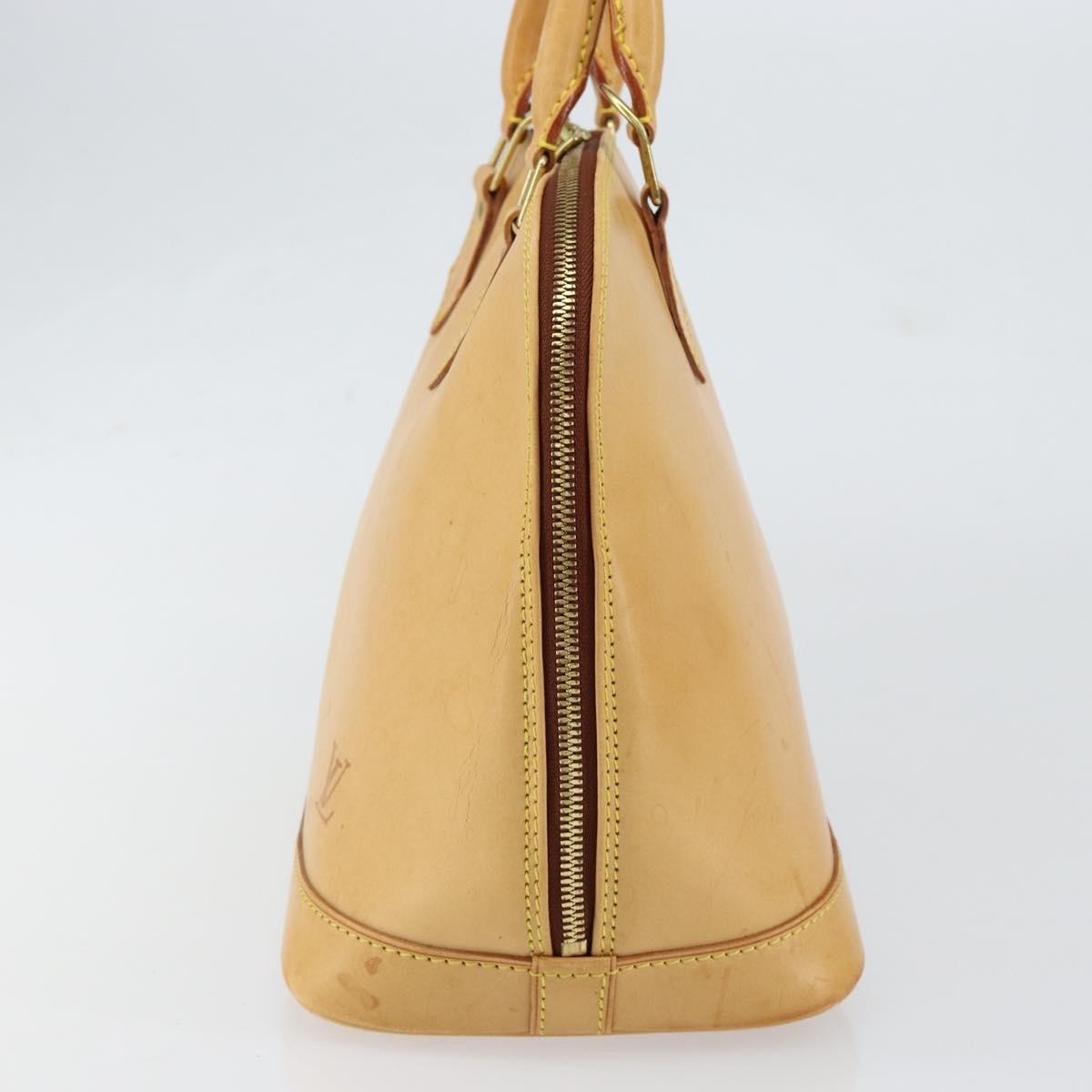 Louis Vuitton Alma Handbag Nomade Leather Beige Leather Handbag (Pre-Owned)