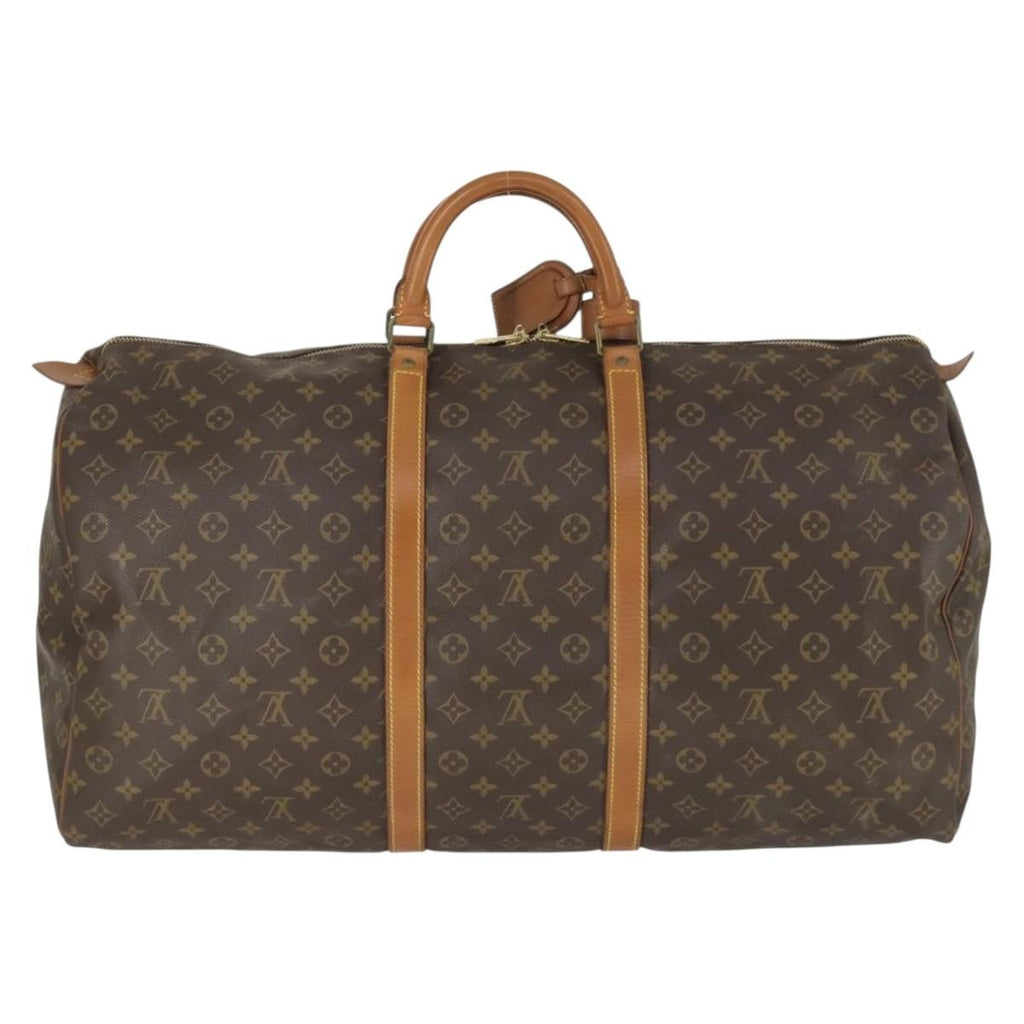 Louis Vuitton Keepall Bag Monogram Canvas Brown Canvas Travel Bag Bag (Pre-Owned)