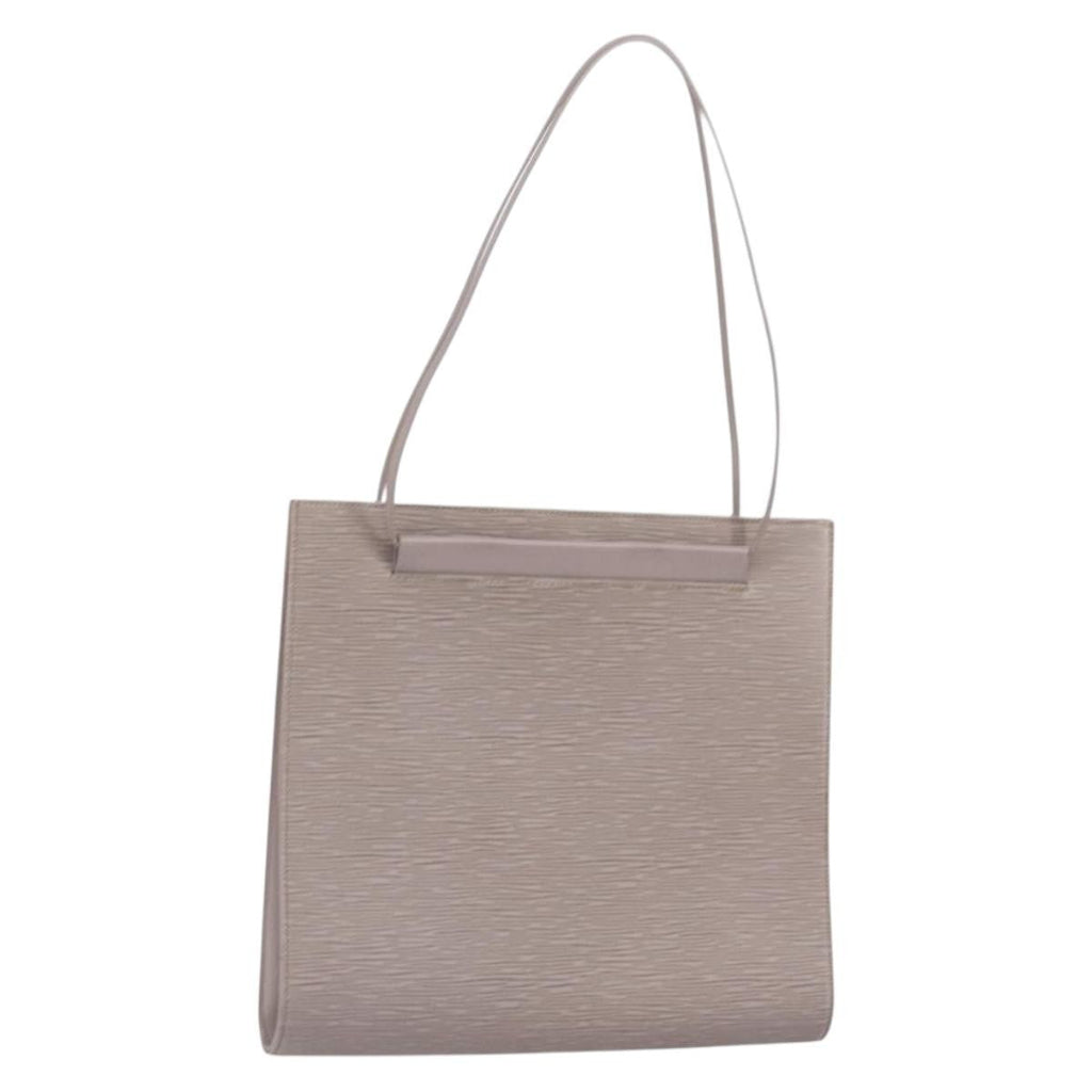 Louis Vuitton Saint Tropez Handbag Epi Leather Gray Leather Shoulder Bag Bag (Pre-Owned)