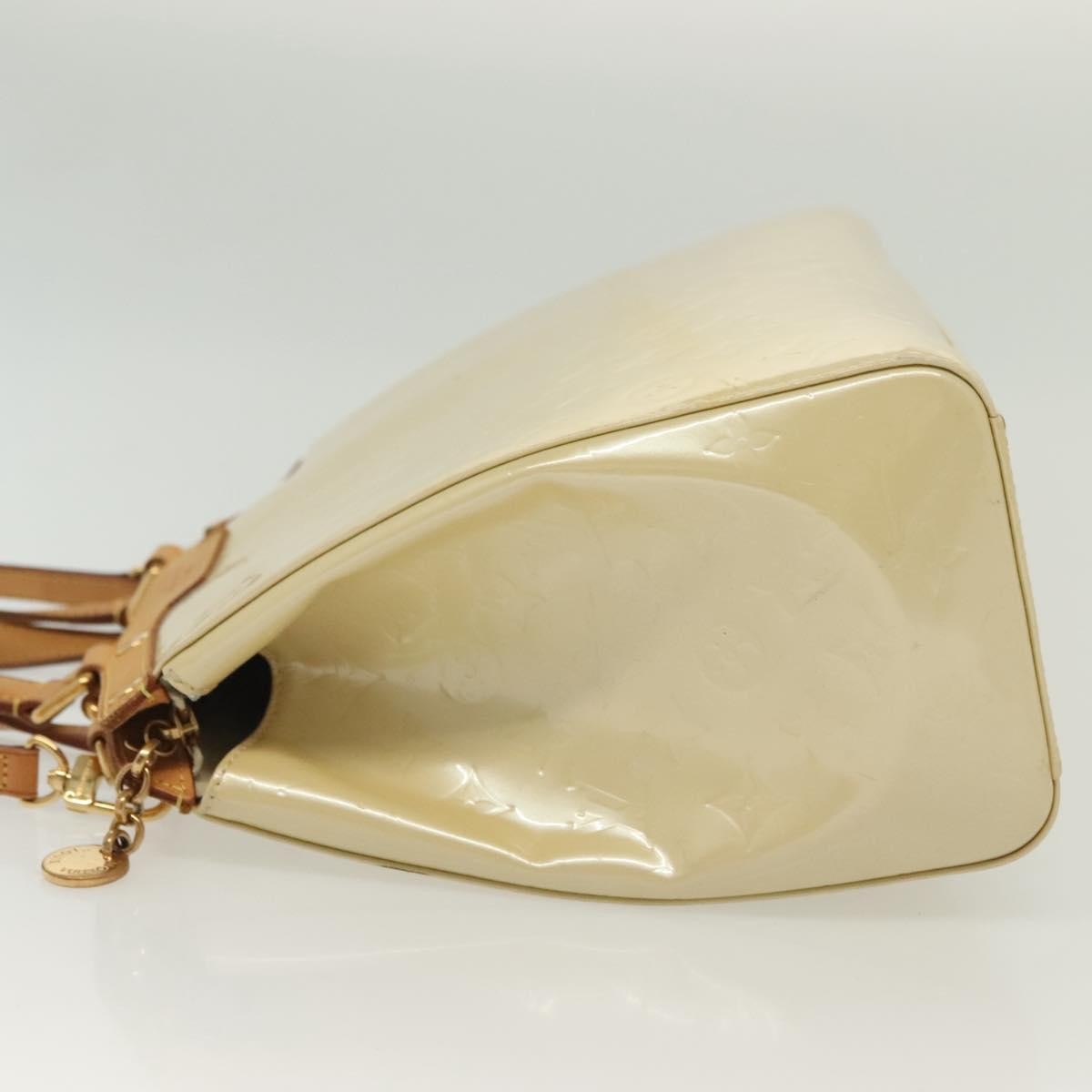 Louis Vuitton Blair Monogram Vernis Beige Patent_Leather Handbag (Pre-Owned)