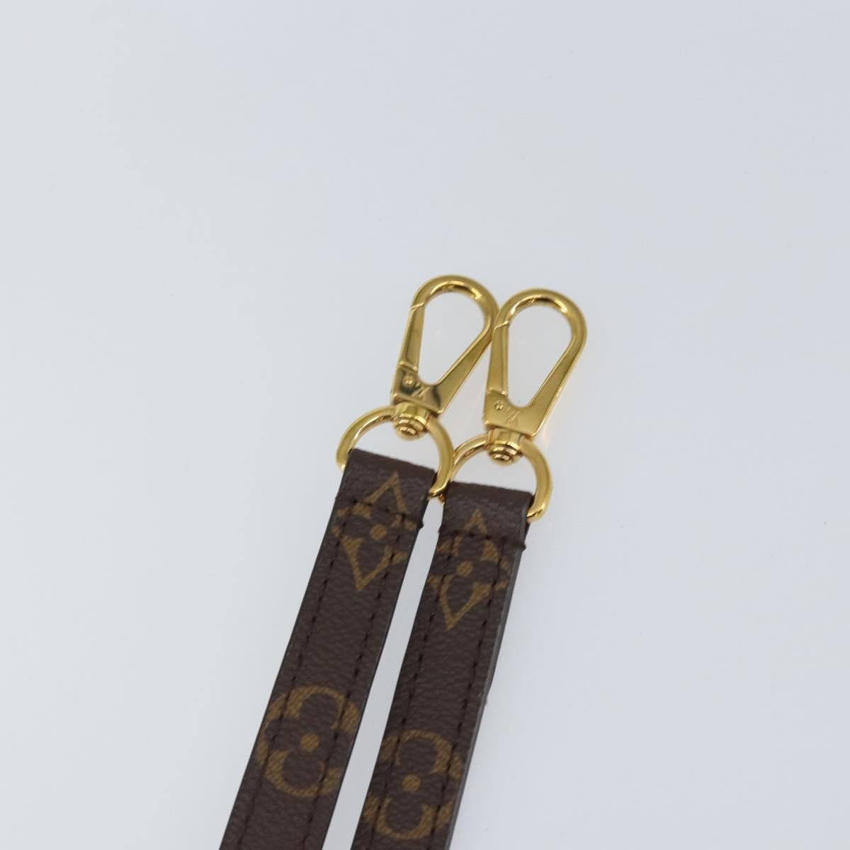 Louis Vuitton Montaigne Shoulder Strap Monogram Canvas Brown Canvas Straps Accessory (Pre-Owned)