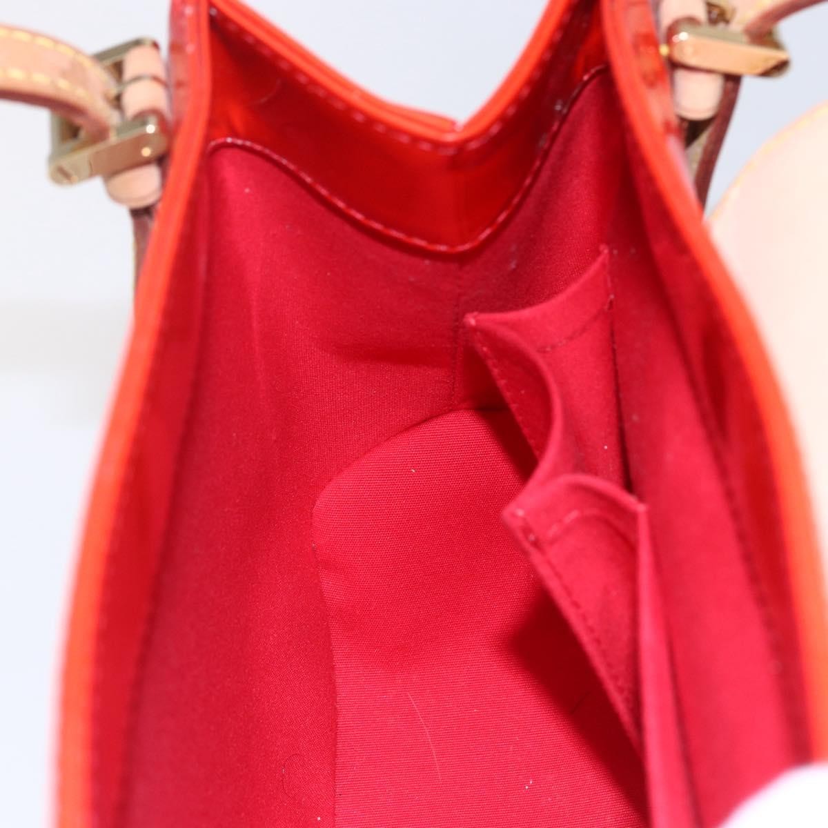 Louis Vuitton Biscayne Bay Handbag Monogram Vernis Red Patent_Leather Bag (Pre-Owned)