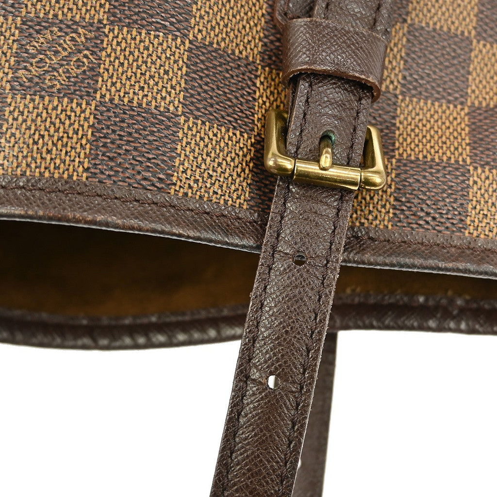 Louis Vuitton Marais Bucket Bag Damier Brown Canvas Shoulder Bag Bag (Pre-Owned)