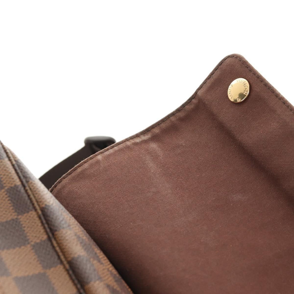 Louis Vuitton Naviglio Handbag Damier Brown Canvas Shoulder Bag Bag (Pre-Owned)