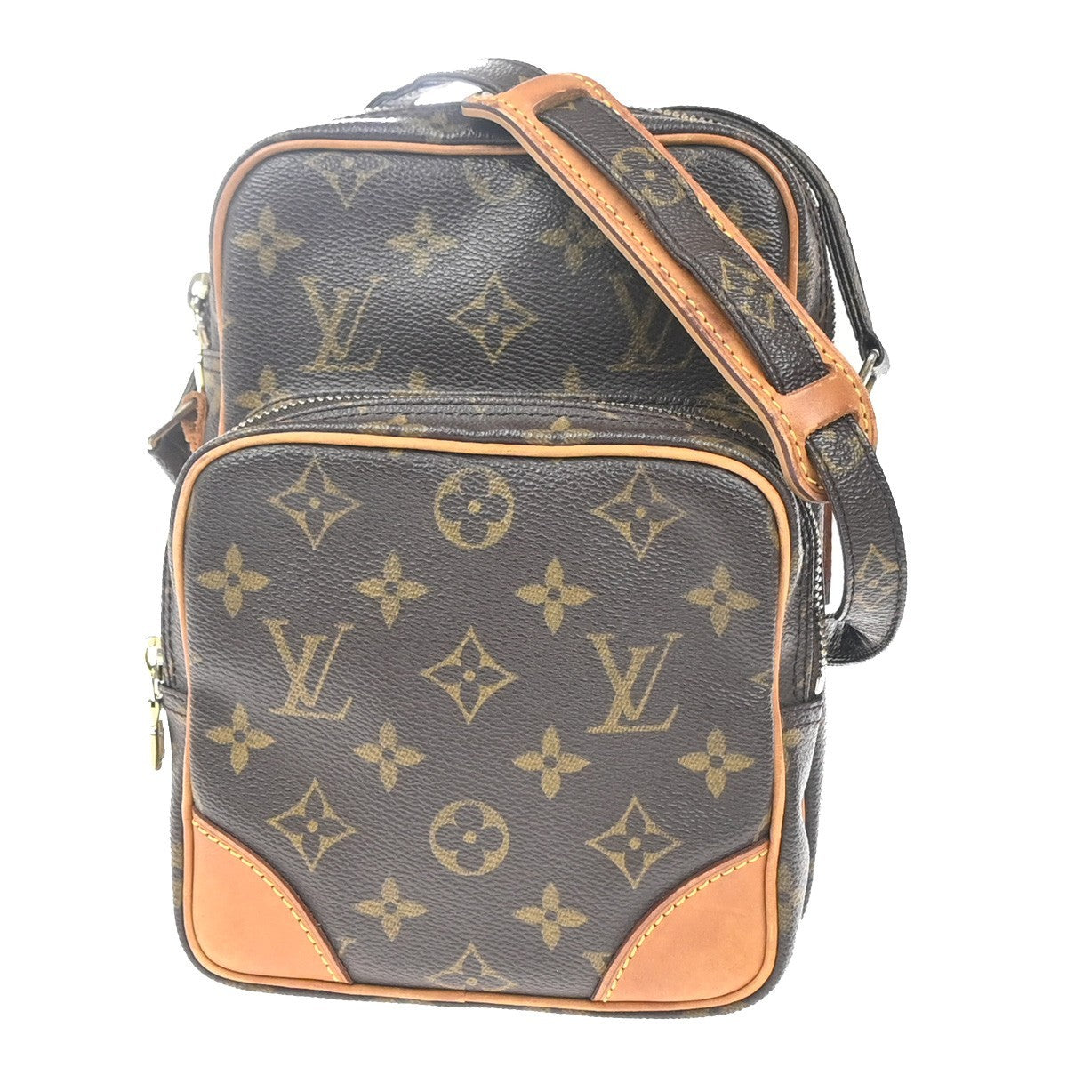 Louis Vuitton Amazone Bag Monogram Canvas Brown Canvas Shoulder Bag Bag (Pre-Owned)