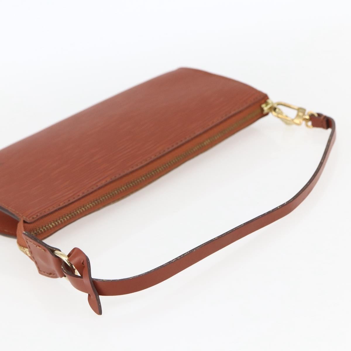 Louis Vuitton Pochette Accessoires Epi Leather Brown Leather Clutche & Pouche Bag (Pre-Owned)