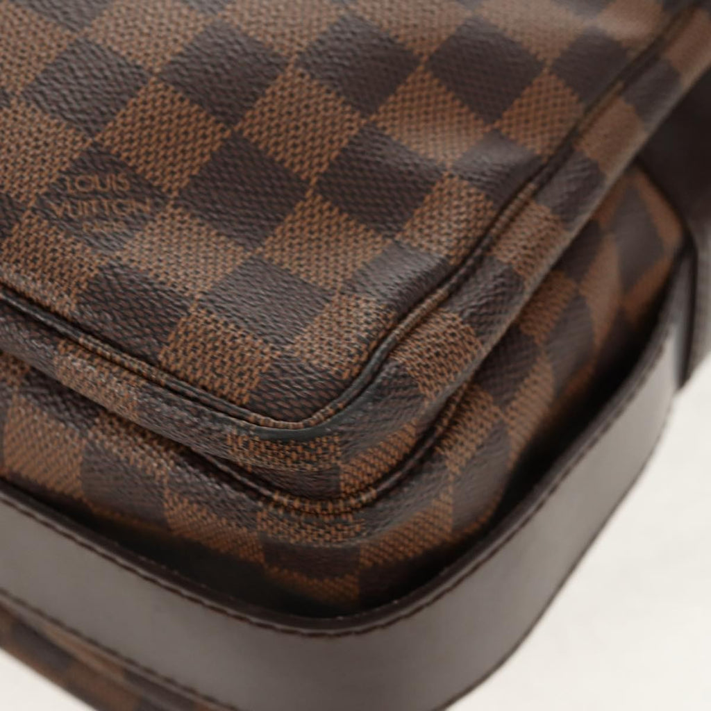 Louis Vuitton Naviglio Handbag Damier Brown Canvas Shoulder Bag Bag (Pre-Owned)