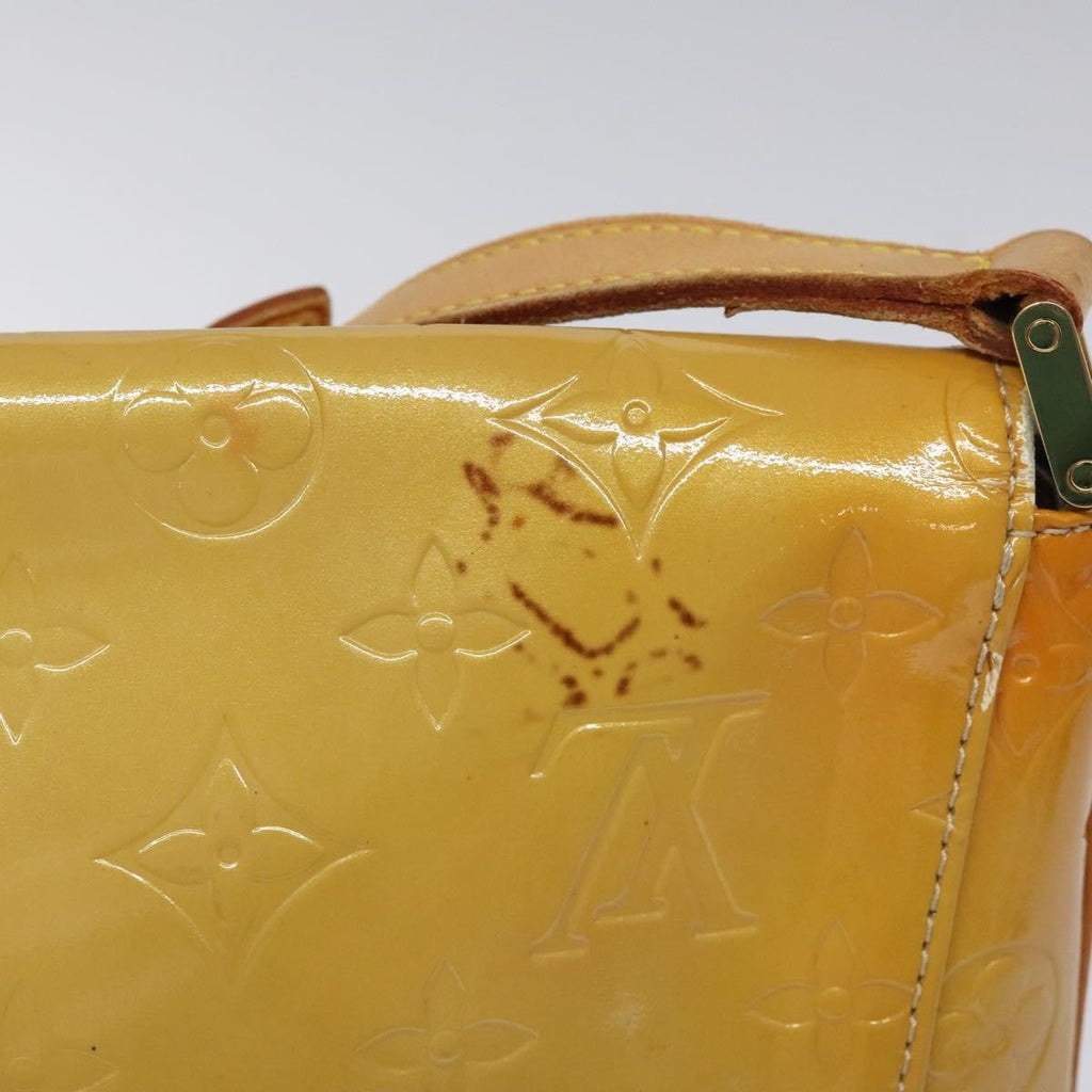 Louis Vuitton Thompson Street Handbag Monogram Vernis Beige Patent_Leather Bag (Pre-Owned)