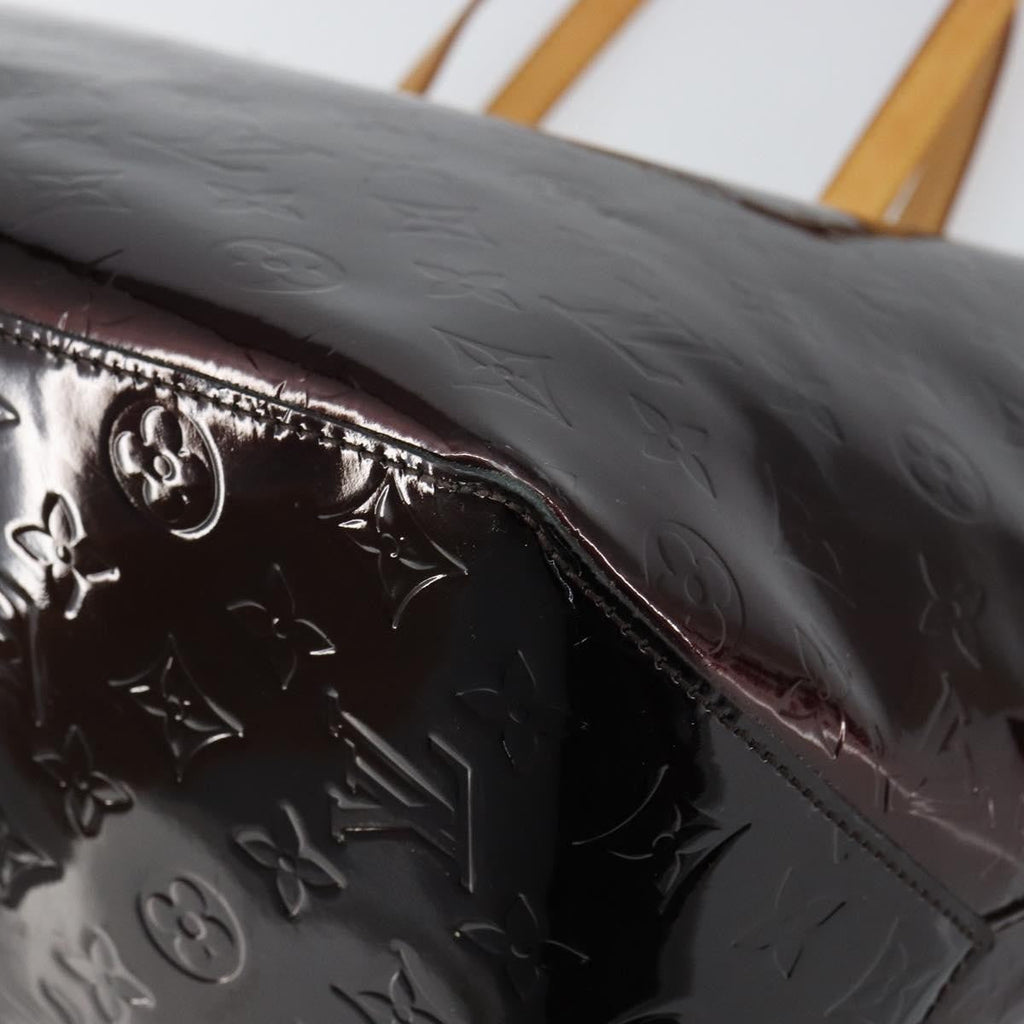 Louis Vuitton Bellevue Handbag Monogram Vernis Brown Patent_Leather Tote Bag Bag (Pre-Owned)