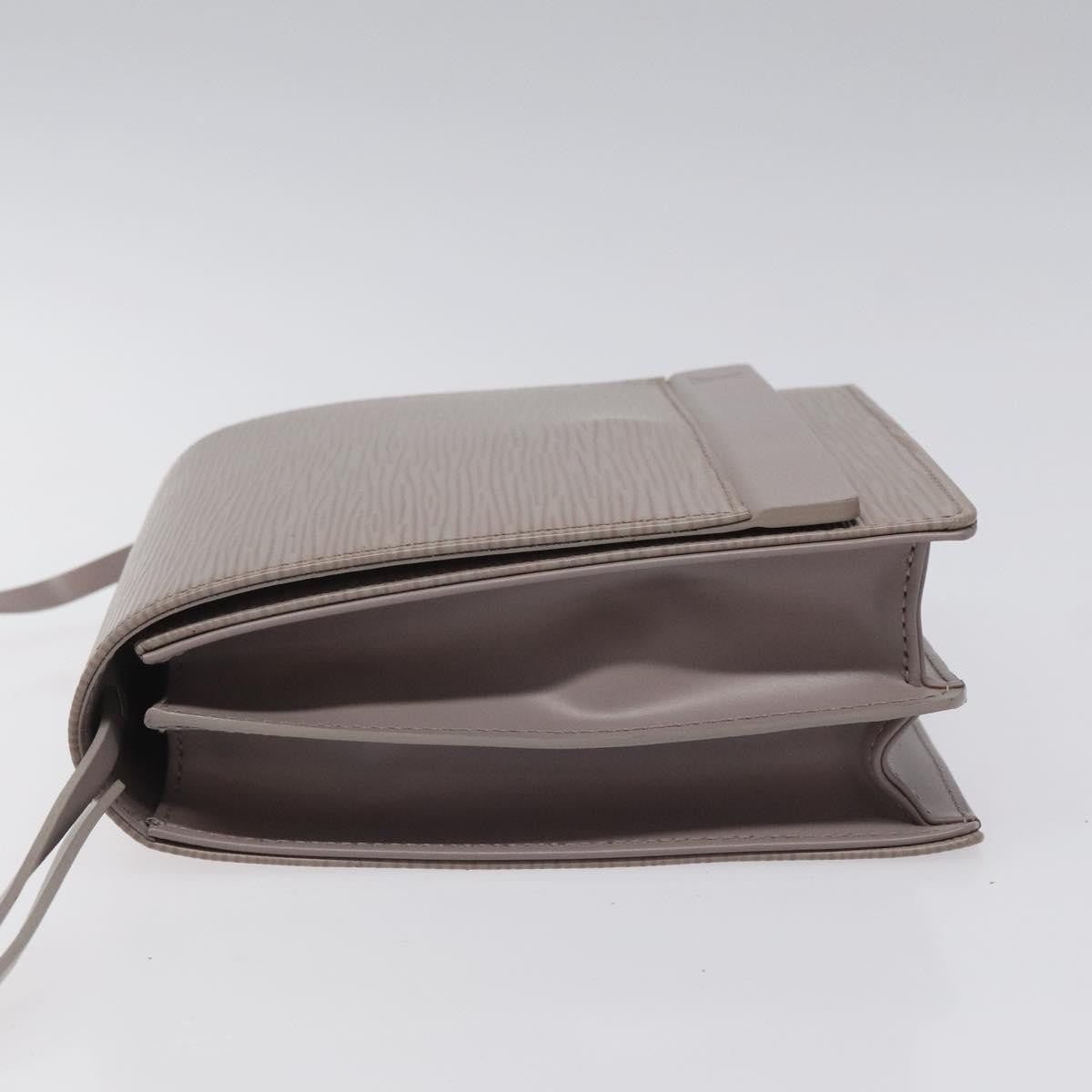 Louis Vuitton Biarritz Shoulder Bag Epi Leather Gray Leather Shoulder Bag Bag (Pre-Owned)