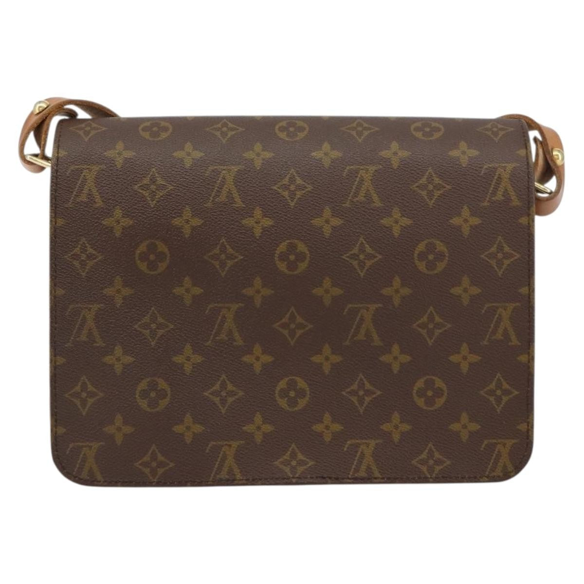 Louis Vuitton Cartouchiere Handbag Monogram Canvas Brown Canvas Shoulder Bag Bag (Pre-Owned)