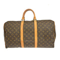 Louis Vuitton Keepall Bag Monogram Canvas Brown Canvas Travel Bag Bag (Pre-Owned)