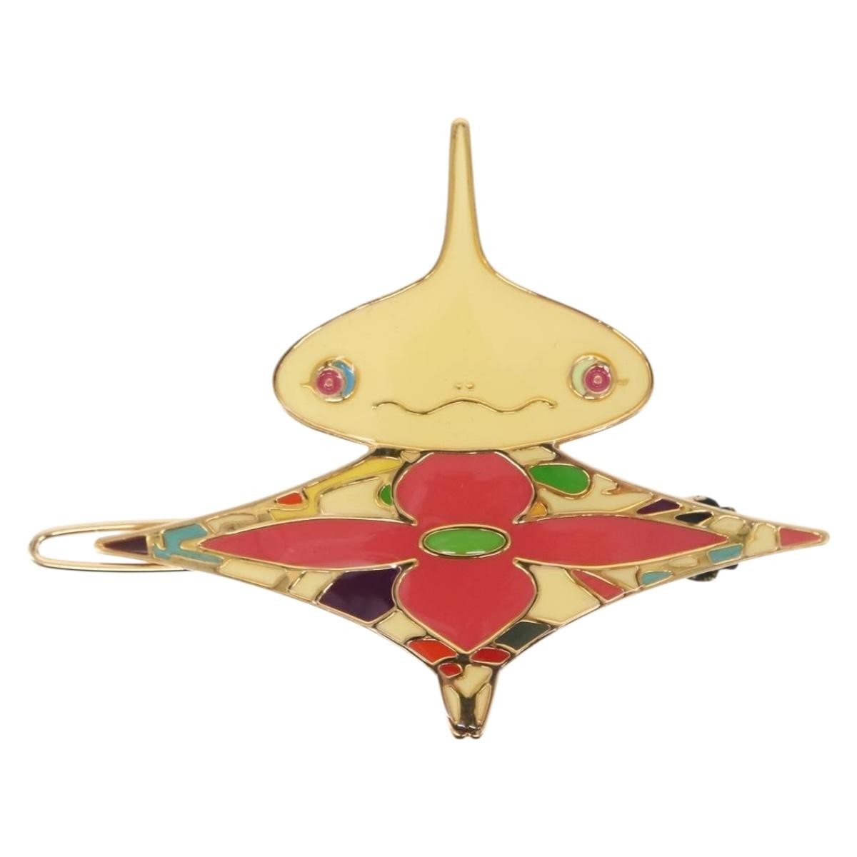 Louis Vuitton Murakami Hair Clip Set Metal And Enamel Multicolour Metal Head Accessory Accessory (Pre-Owned)