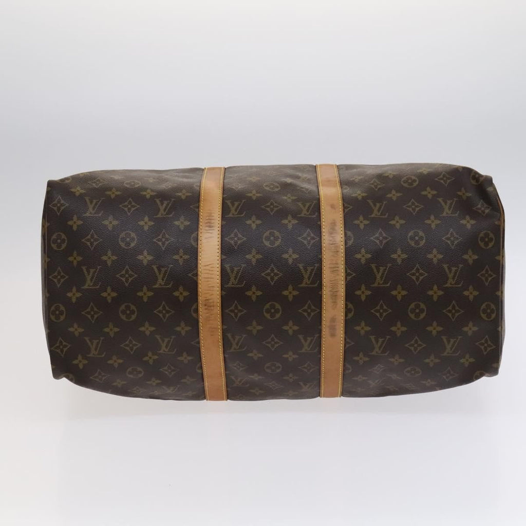 Louis Vuitton Keepall Bag Monogram Canvas Brown Canvas Bag (Pre-Owned)