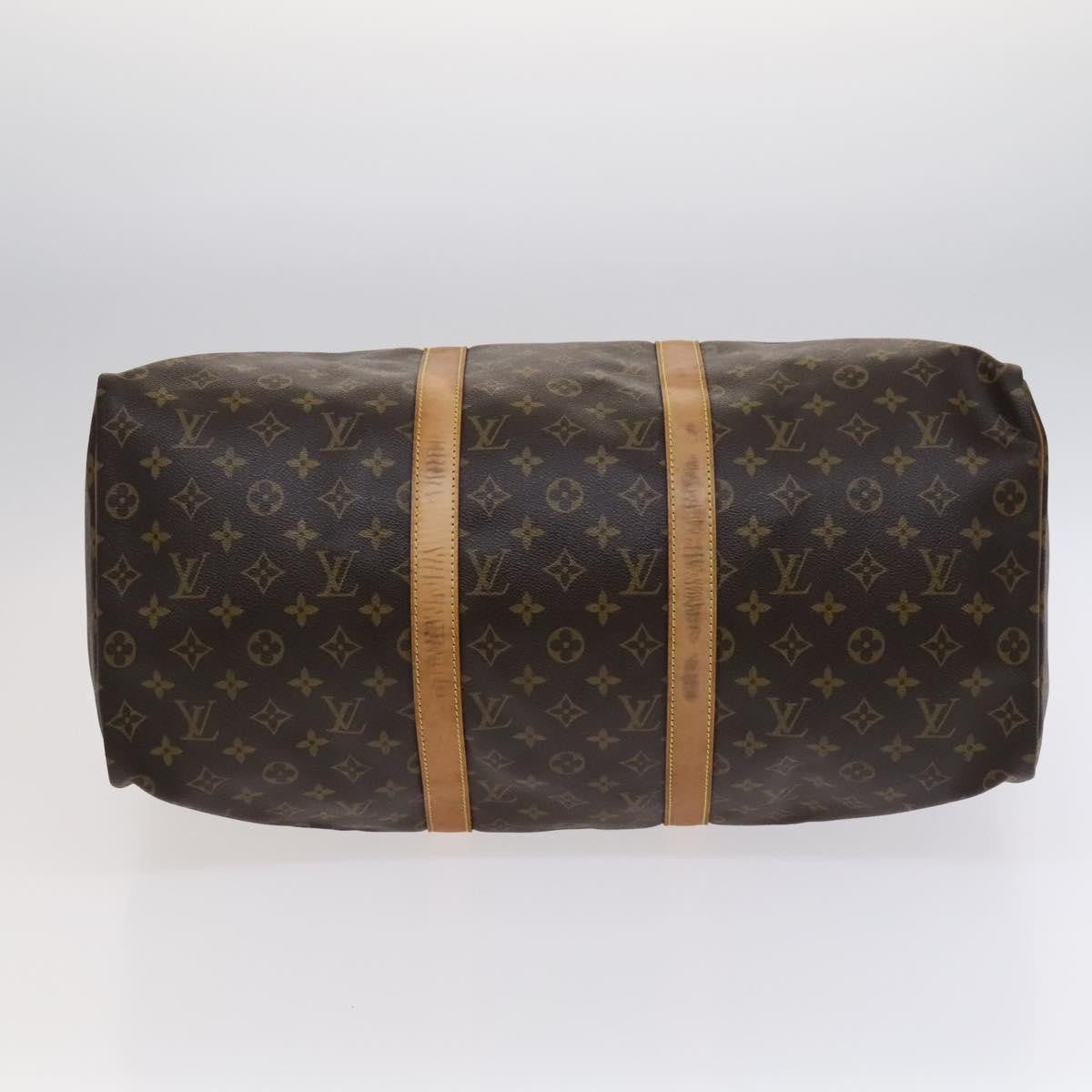 Louis Vuitton Keepall Bag Monogram Canvas Brown Canvas Bag (Pre-Owned)