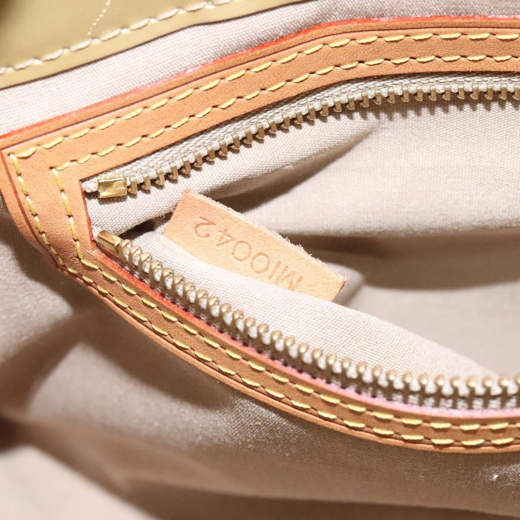 Louis Vuitton Reade Handbag Monogram Vernis Beige Patent_Leather Bag (Pre-Owned)
