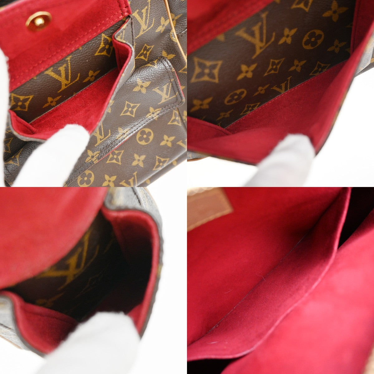 Louis Vuitton Excentri-Cite Handbag Monogram Canvas Brown Canvas Handbag (Pre-Owned)
