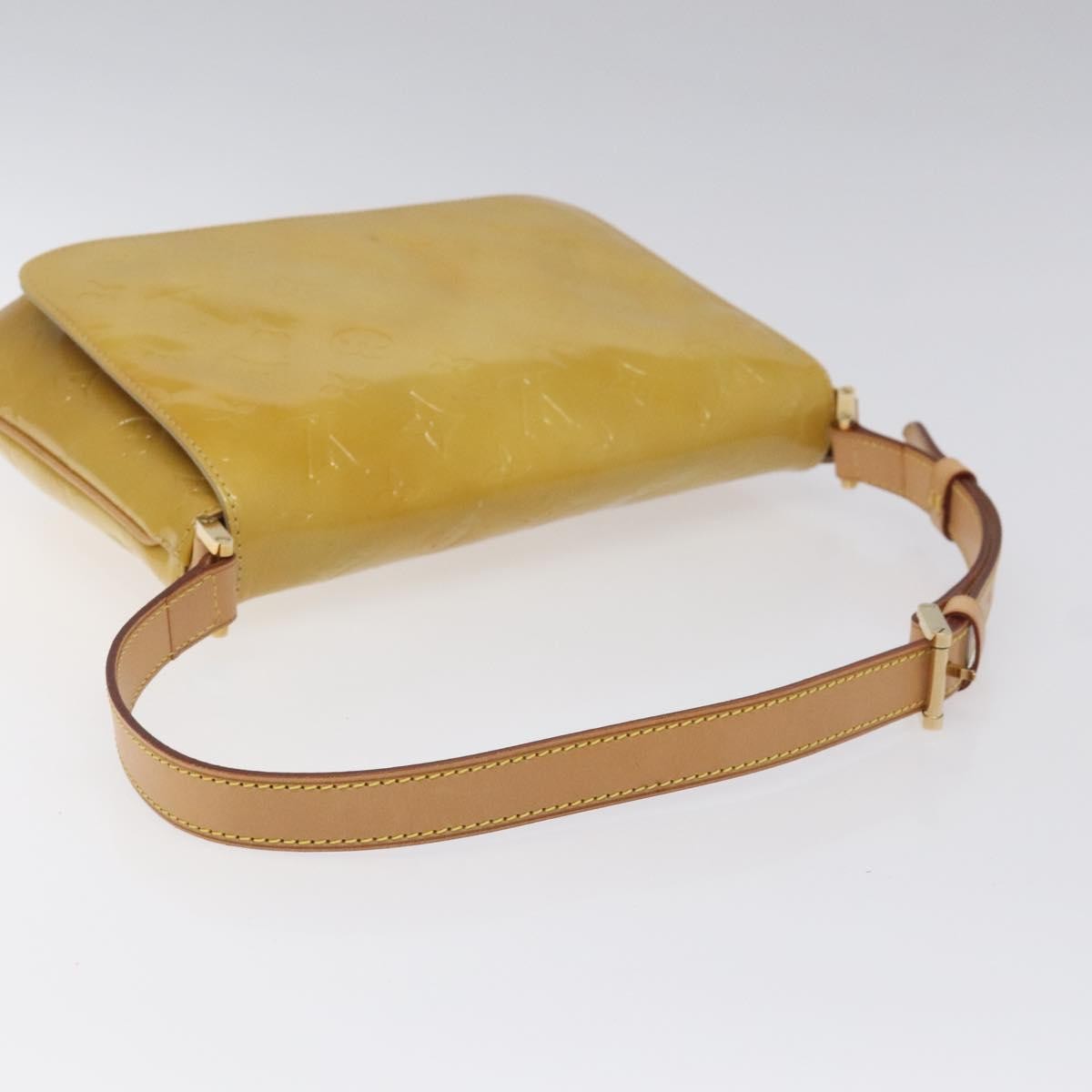 Louis Vuitton Thompson Street Handbag Monogram Vernis Beige Patent_Leather Bag (Pre-Owned)