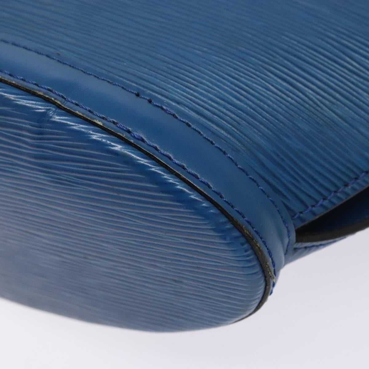Louis Vuitton Saint Jacques Handbag Epi Leather Blue Leather Shoulder Bag Bag (Pre-Owned)