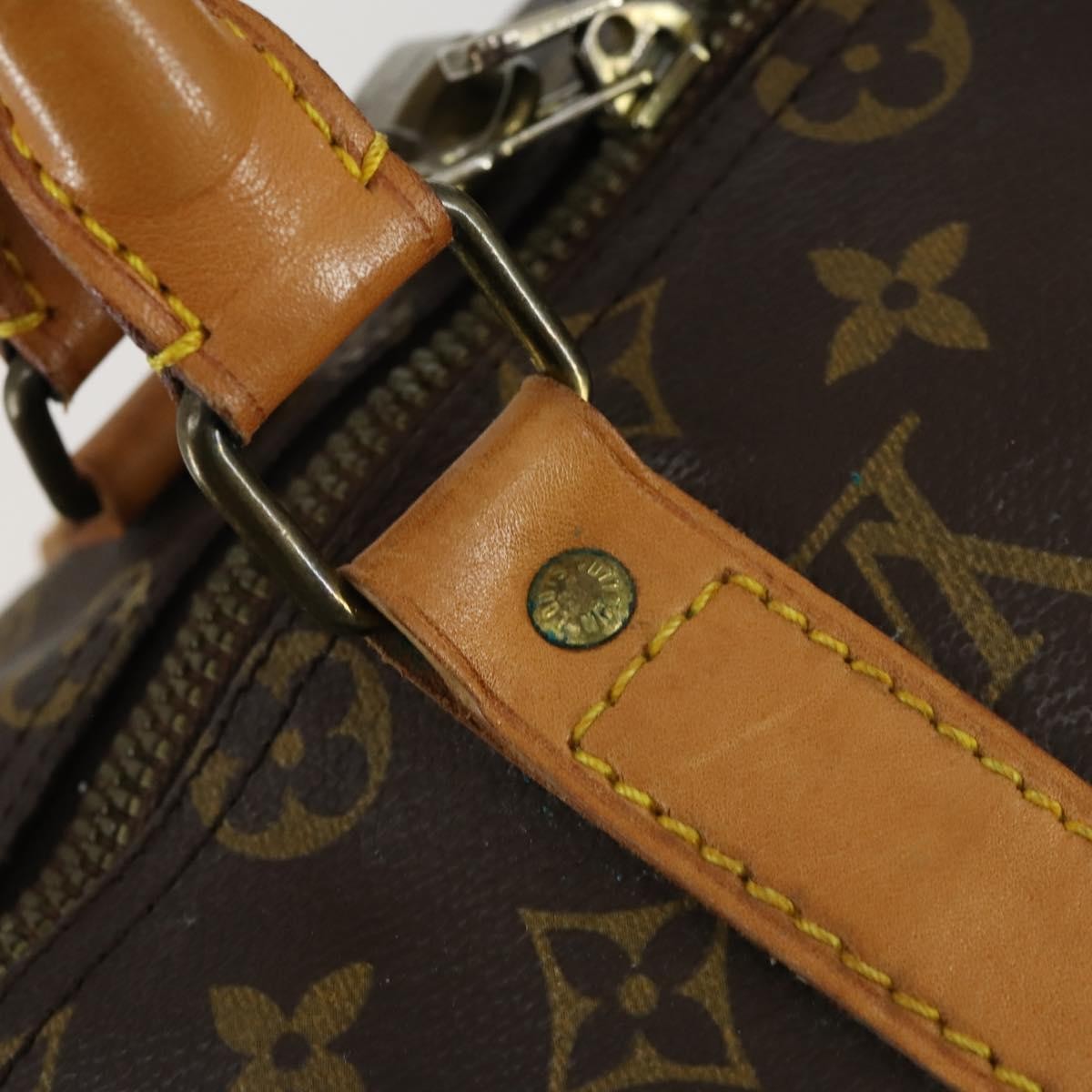 Louis Vuitton Keepall Bag Monogram Canvas Brown Canvas Travel Bag Bag (Pre-Owned)