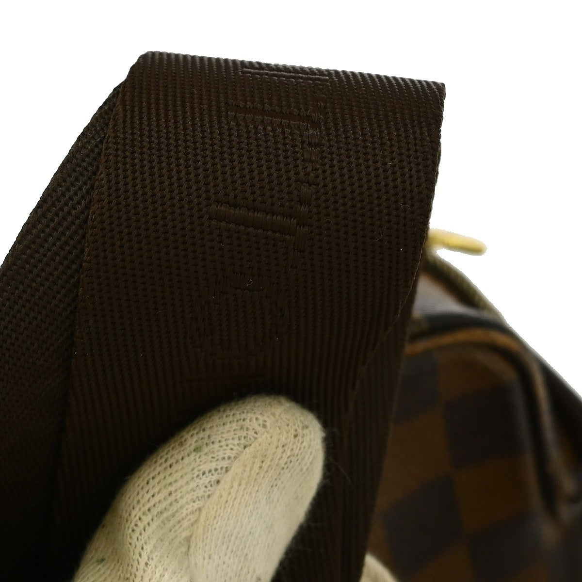 Louis Vuitton Olav Handbag Damier Brown Canvas Shoulder Bag Bag (Pre-Owned)