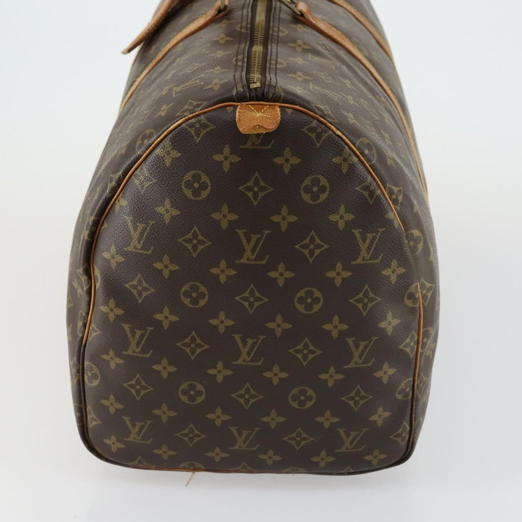 Louis Vuitton Keepall Bag Monogram Canvas Brown Canvas Handbag (Pre-Owned)