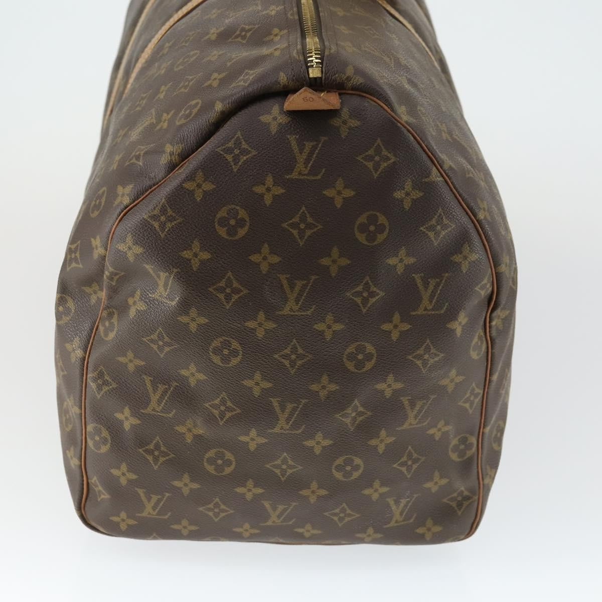 Louis Vuitton Keepall Bag Monogram Canvas Brown Canvas Travel Bag Bag (Pre-Owned)