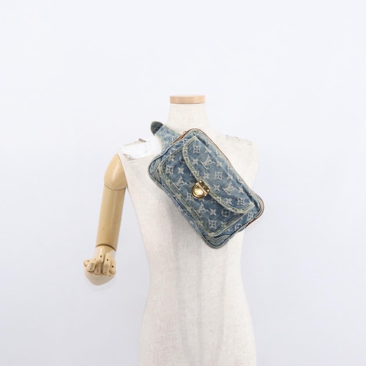 Louis Vuitton Bum Bag Denim Blue Denim_Jeans Shoulder Bag Bag (Pre-Owned)