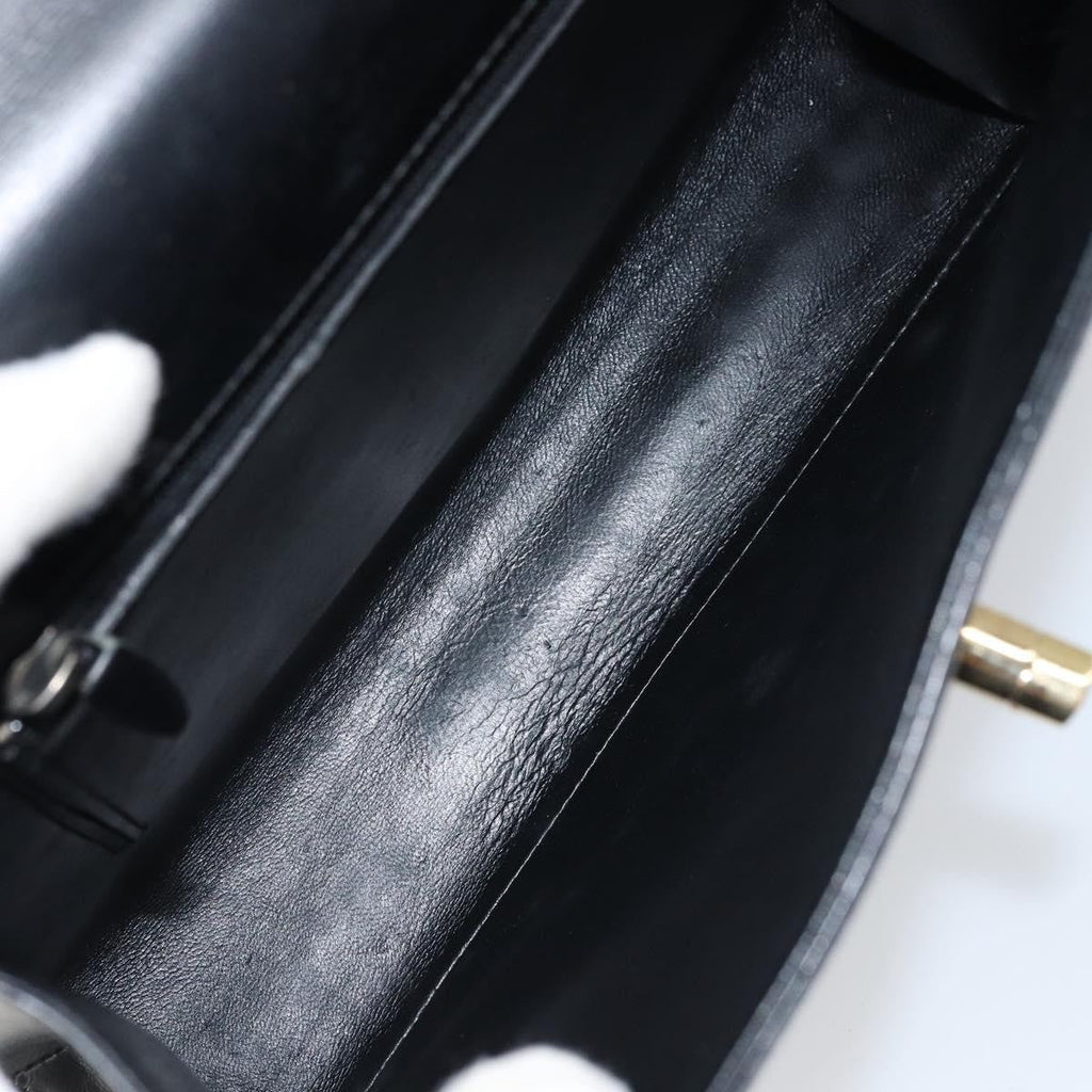 Louis Vuitton Opera Line Spartan Bag Leather Black Leather Handbag (Pre-Owned)