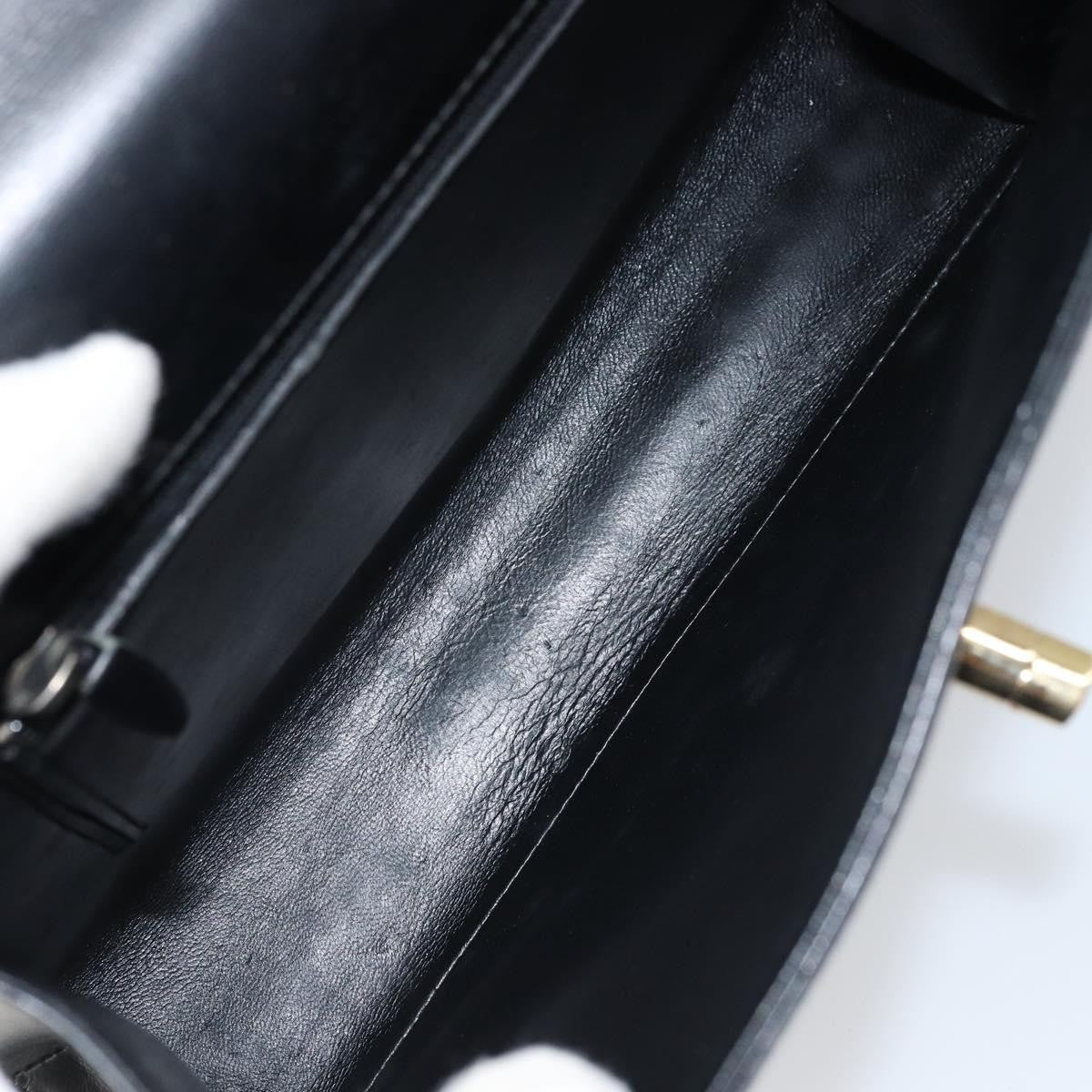 Louis Vuitton Opera Line Spartan Bag Leather Black Leather Handbag (Pre-Owned)