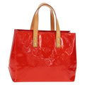 Louis Vuitton Reade Handbag Monogram Vernis Red Patent_Leather Handbag (Pre-Owned)