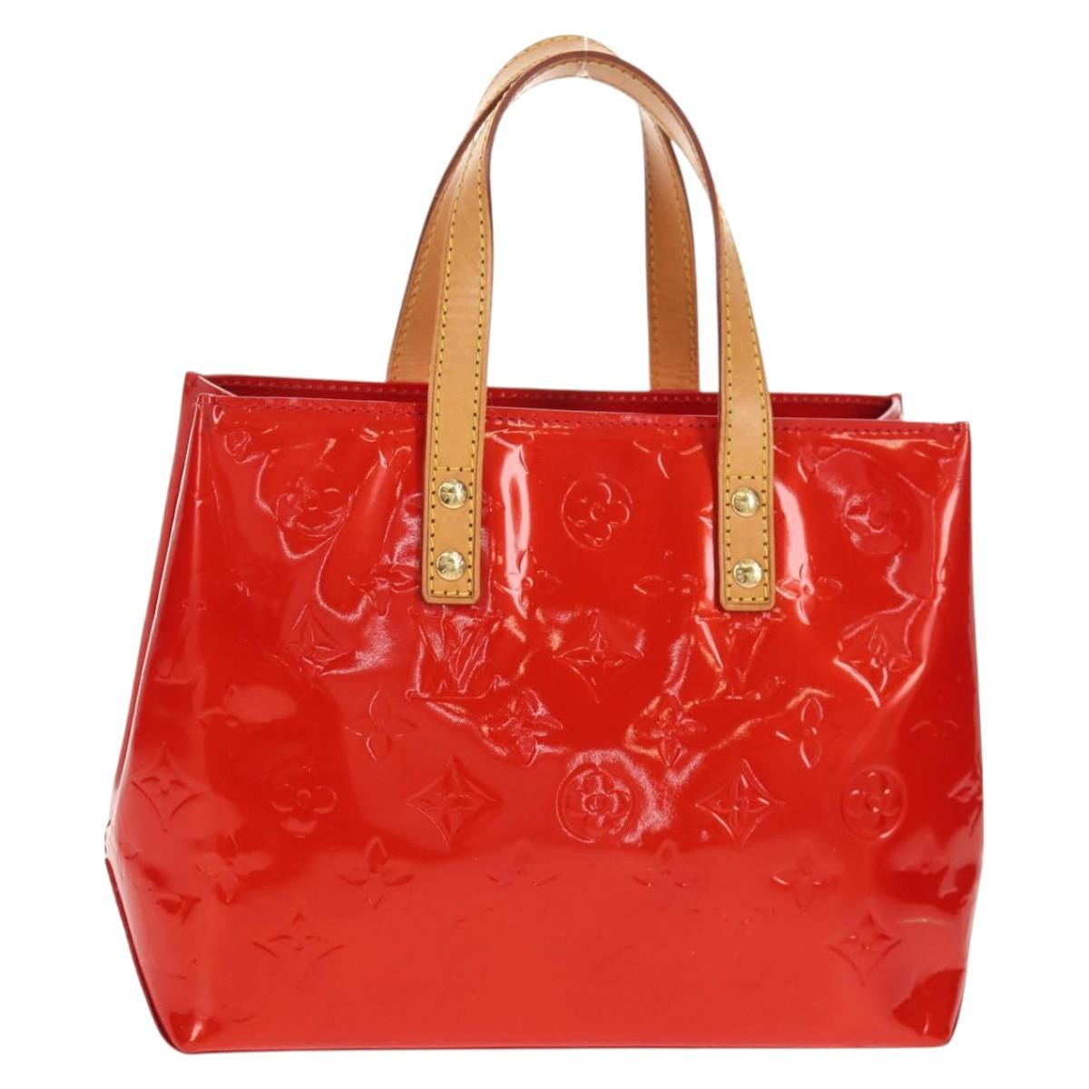 Louis Vuitton Reade Handbag Monogram Vernis Red Patent_Leather Handbag (Pre-Owned)