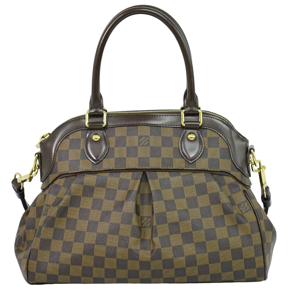Louis Vuitton Trevi Handbag Damier Brown Canvas Handbag (Pre-Owned)