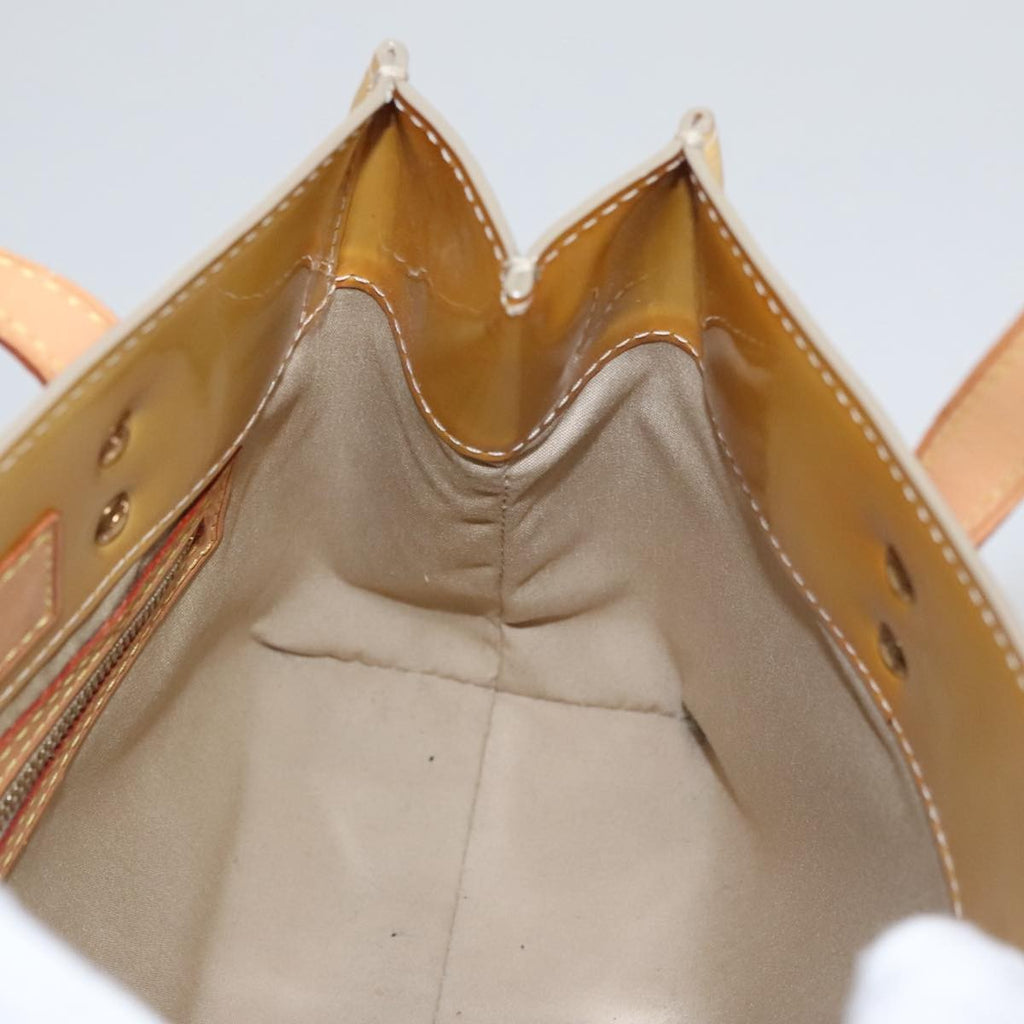 Louis Vuitton Reade Handbag Monogram Vernis Beige Patent_Leather Handbag (Pre-Owned)