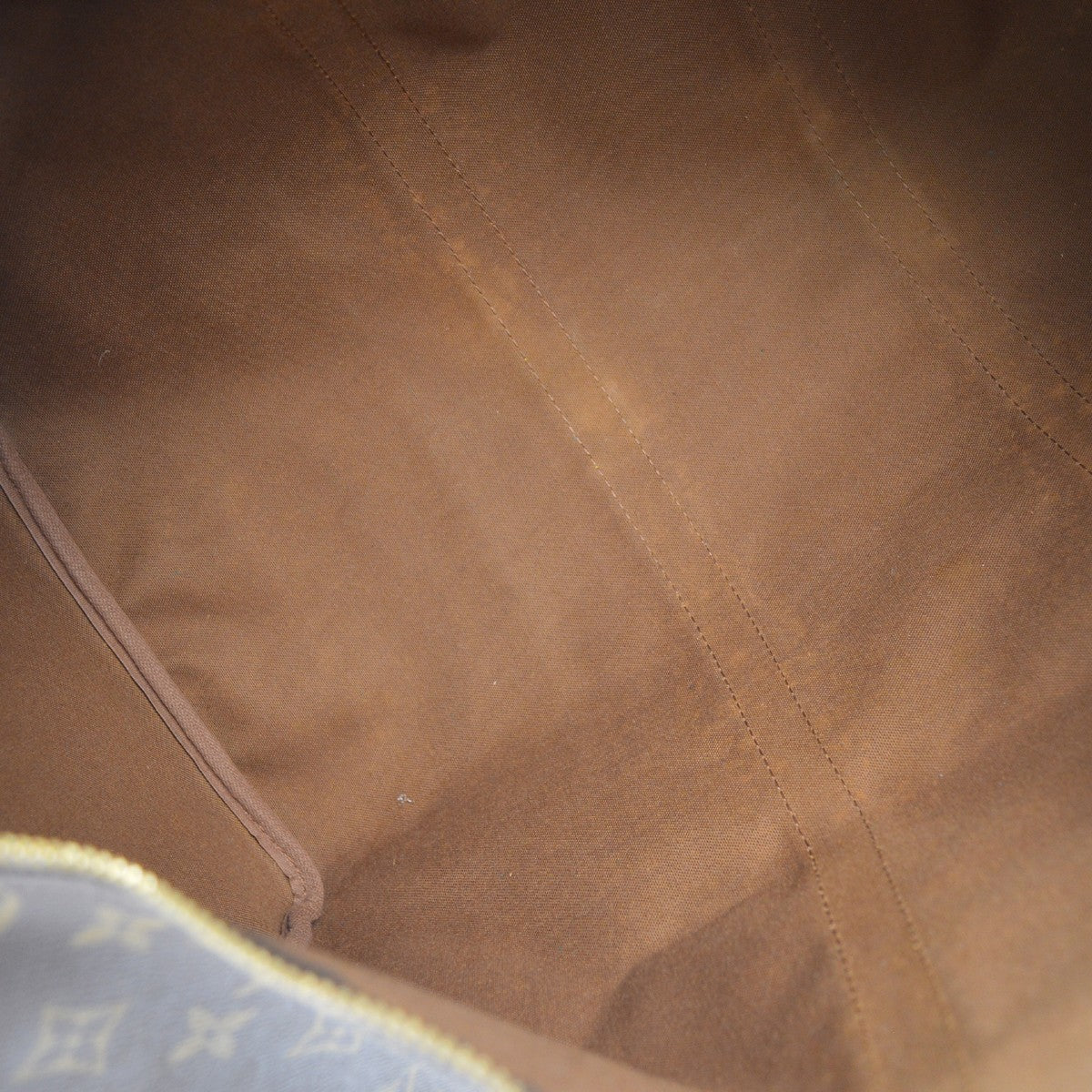 Louis Vuitton Keepall Bag Monogram Canvas Brown Canvas Travel Bag Bag (Pre-Owned)