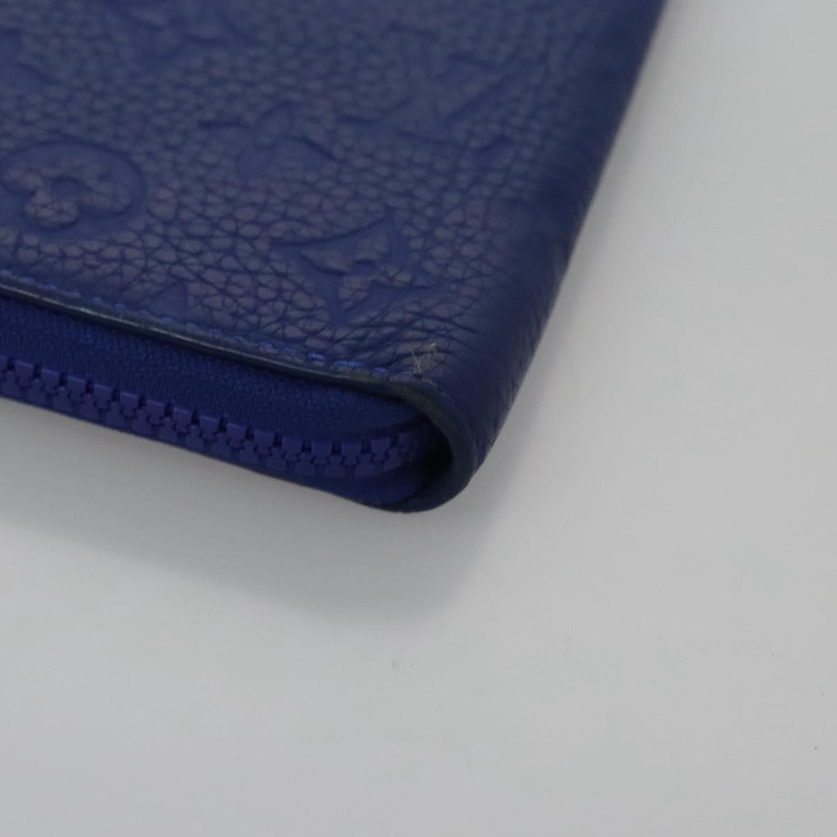 Louis Vuitton Portefeuille Zippy Monogramme Empreinte Monogramme Empreinte Blue Leather Wallets Accessory (Pre-Owned)
