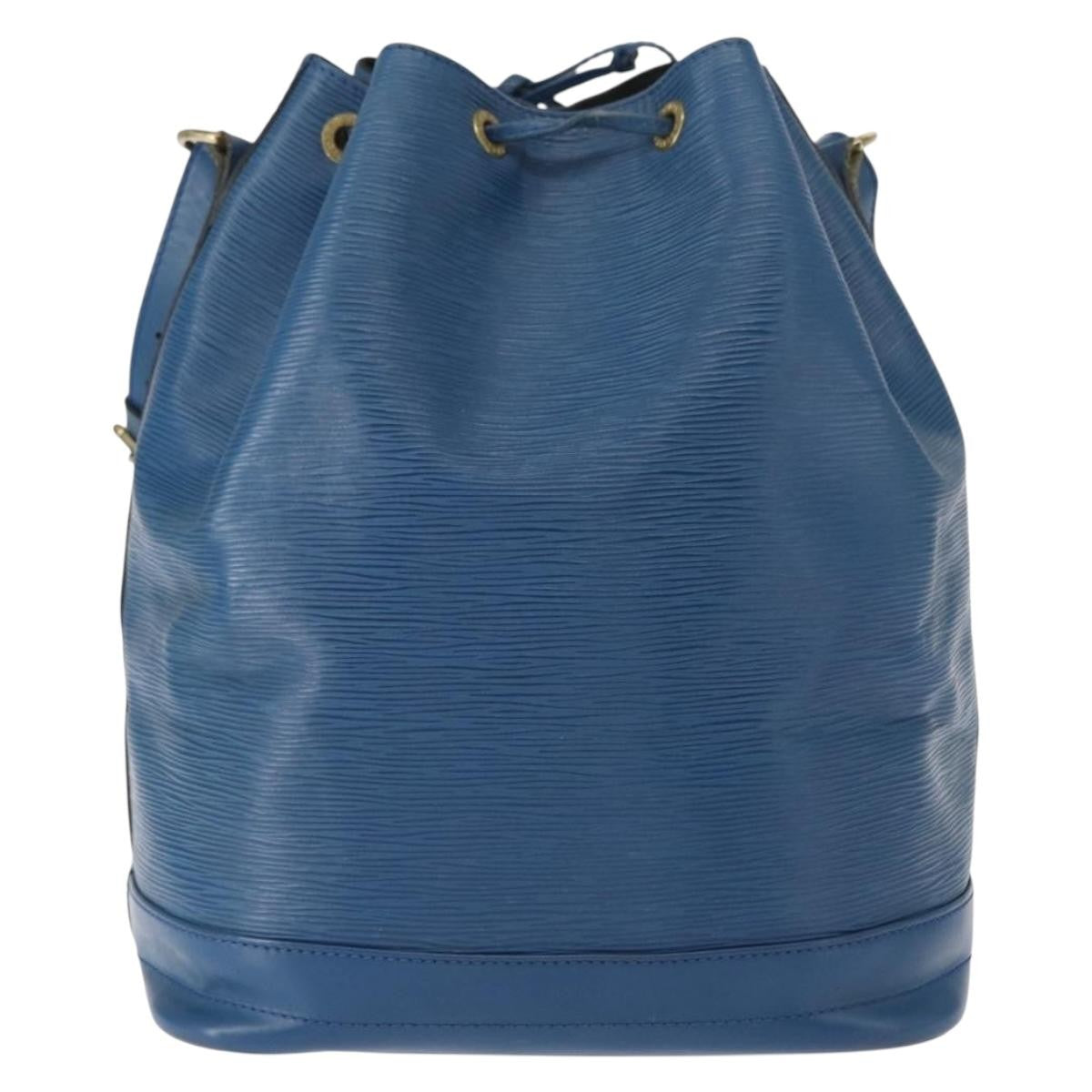 Louis Vuitton Noe Handbag Epi Leather Blue Leather Shoulder Bag Bag (Pre-Owned)