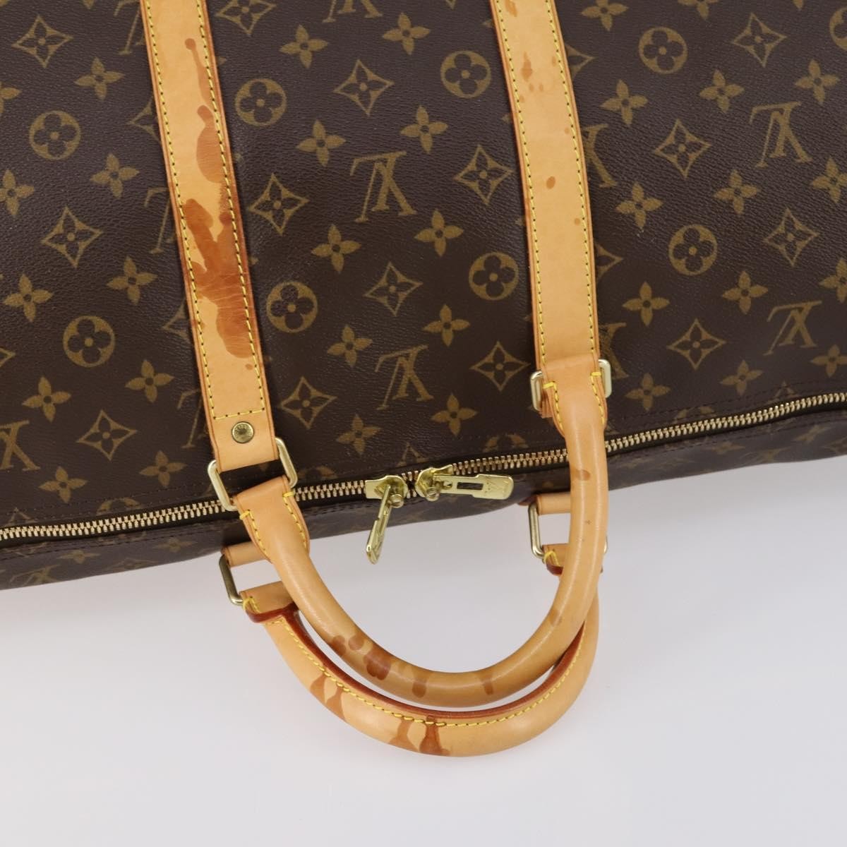Louis Vuitton Keepall Bandouliere Bag Monogram Canvas Brown Canvas Bag (Pre-Owned)