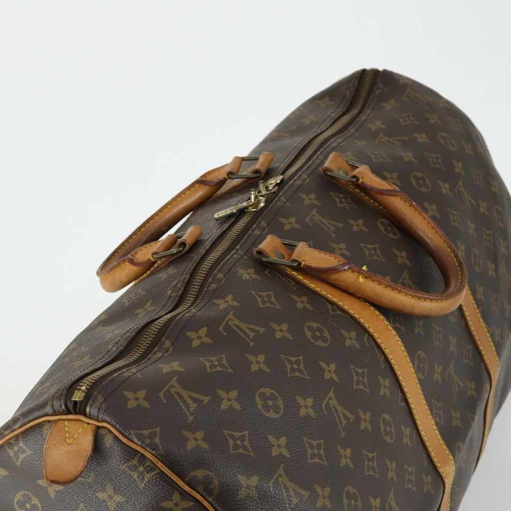 Louis Vuitton Keepall Bag Monogram Canvas Brown Canvas Travel Bag Bag (Pre-Owned)