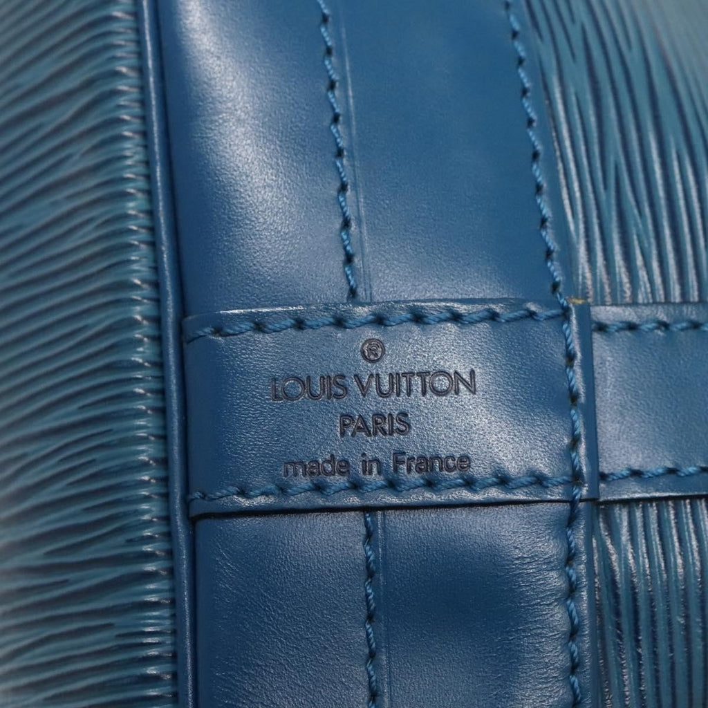 Louis Vuitton Noe Handbag Epi Leather Blue Leather Bag (Pre-Owned)