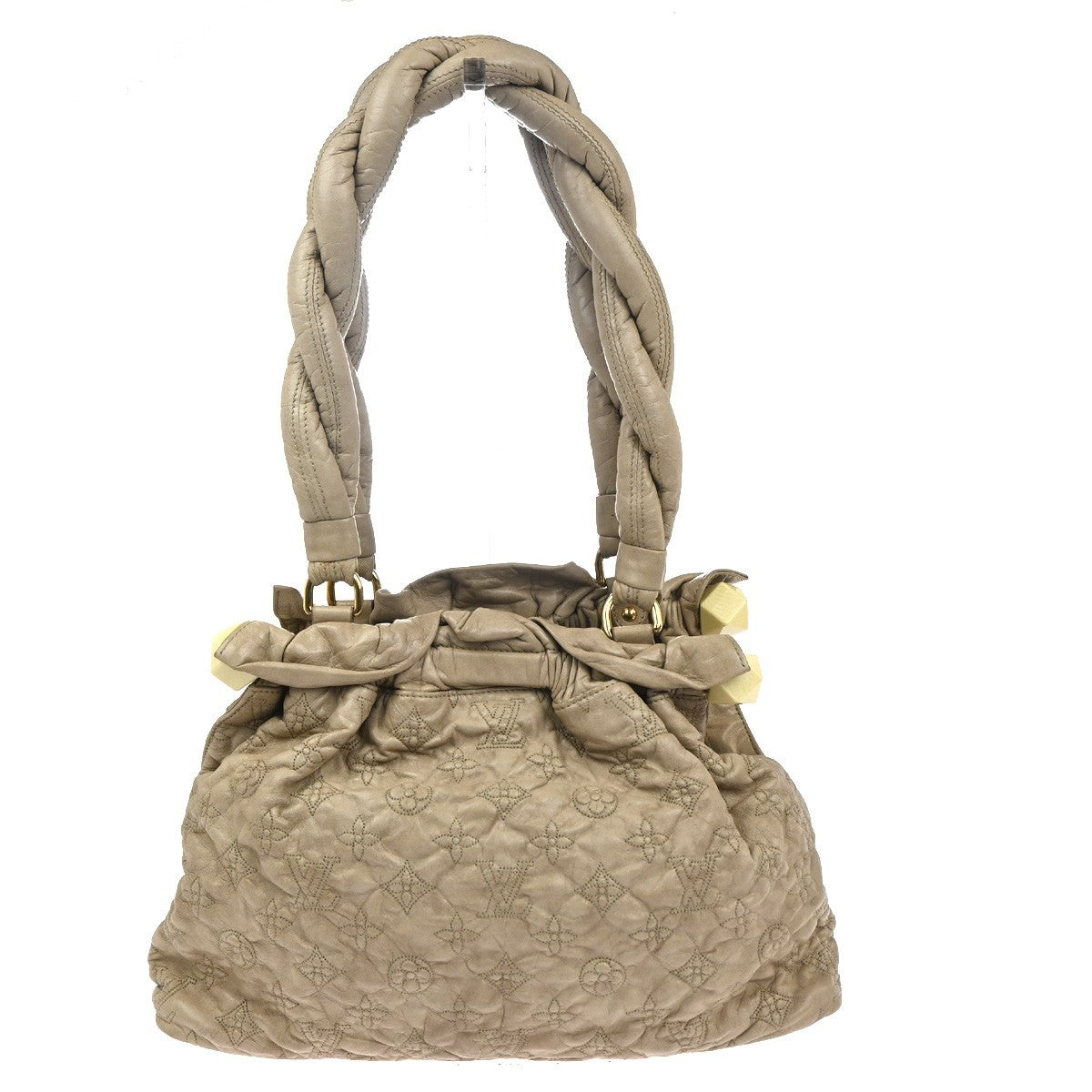 Louis Vuitton Olympe Stratus Handbag Limited Edition Monogram Lambskin Beige Leather Shoulder Bag Bag (Pre-Owned)