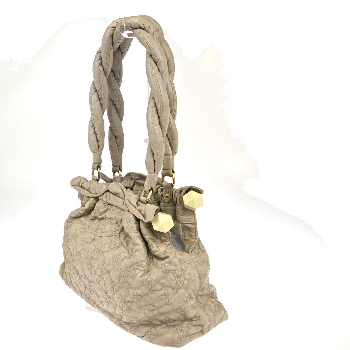 Louis Vuitton Olympe Stratus Handbag Limited Edition Monogram Lambskin Beige Leather Shoulder Bag Bag (Pre-Owned)
