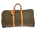Louis Vuitton Keepall Bag Monogram Canvas Brown Canvas Travel Bag Bag (Pre-Owned)