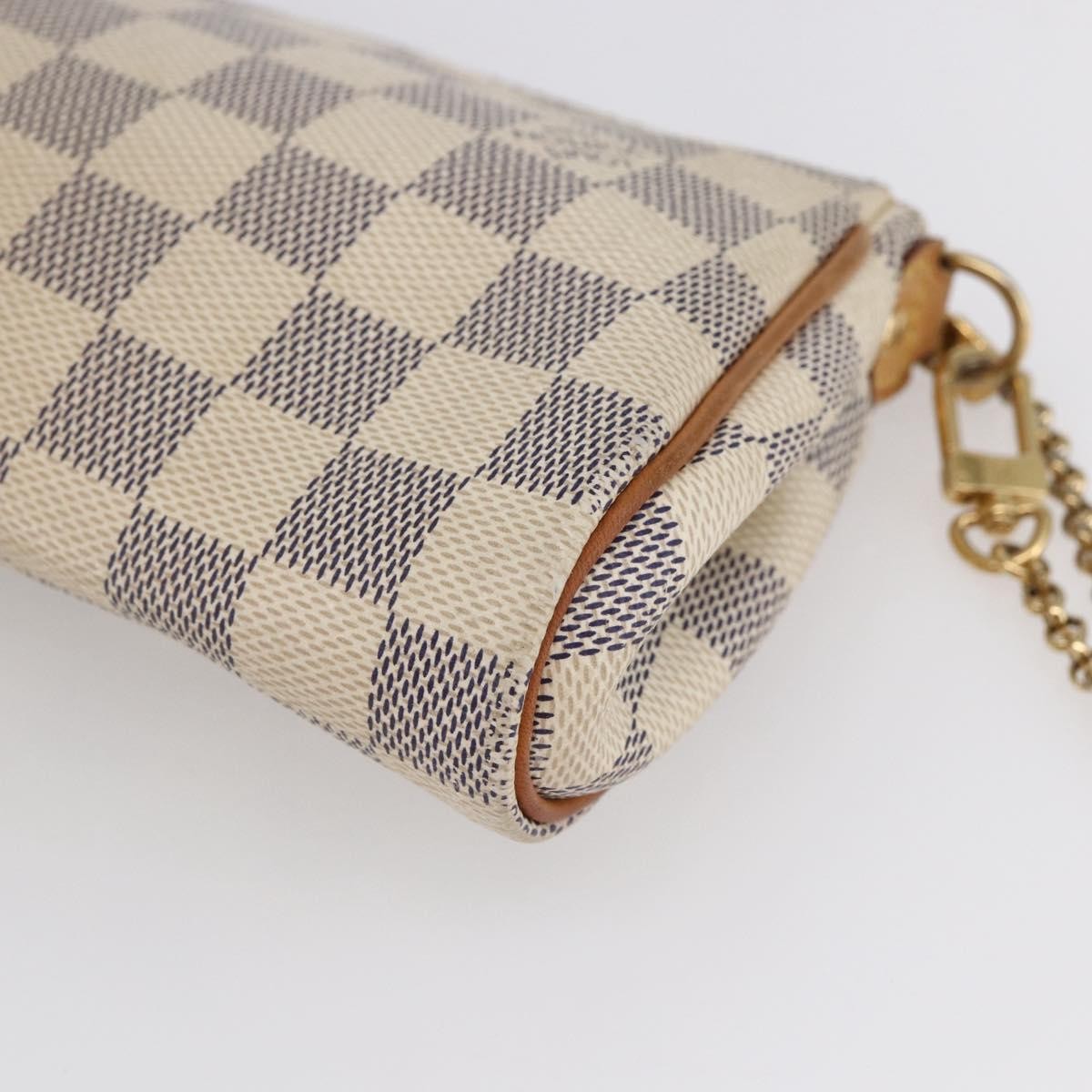 Louis Vuitton Eva Handbag Damier Beige Canvas Bag (Pre-Owned)