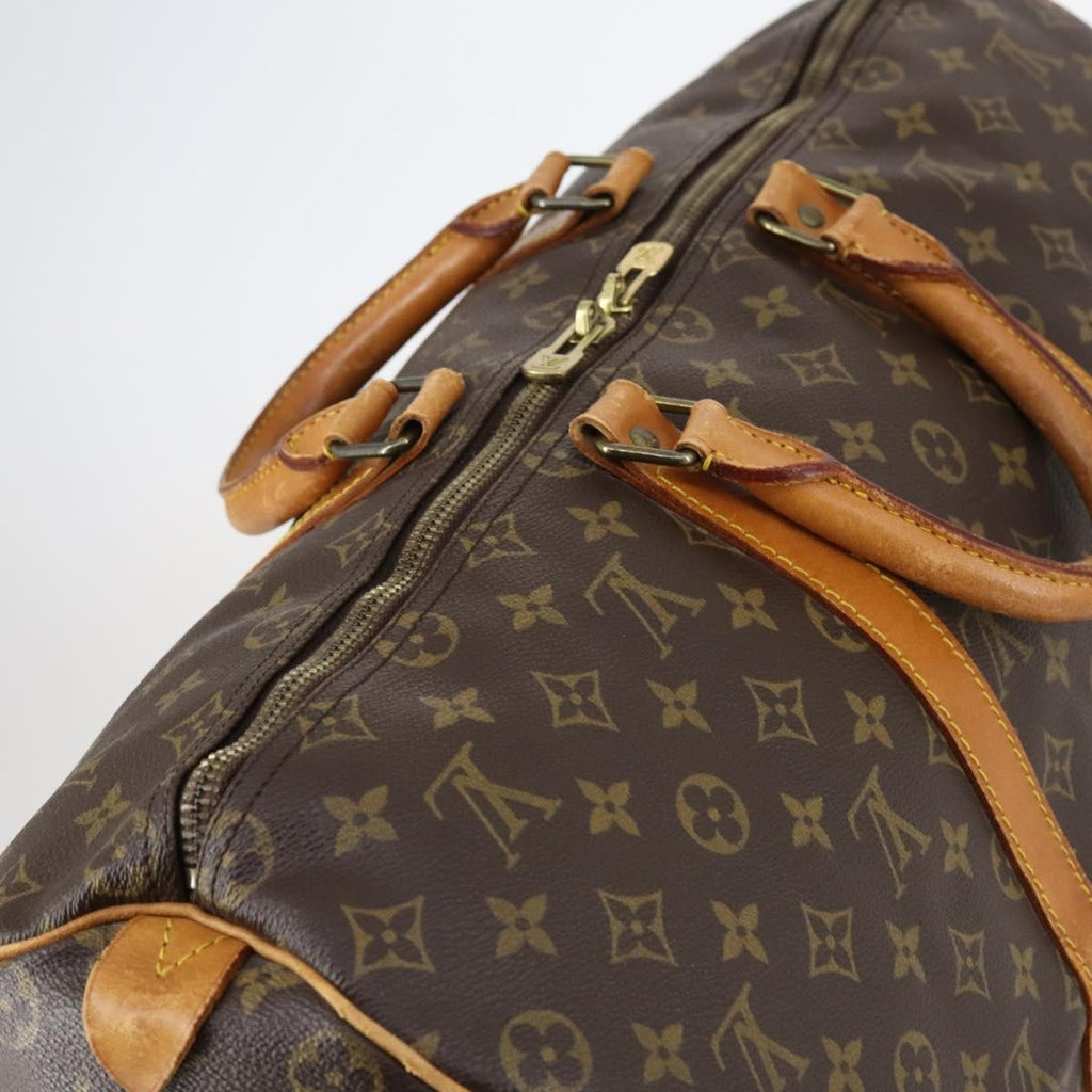 Louis Vuitton Keepall Bag Monogram Canvas Brown Canvas Travel Bag Bag (Pre-Owned)